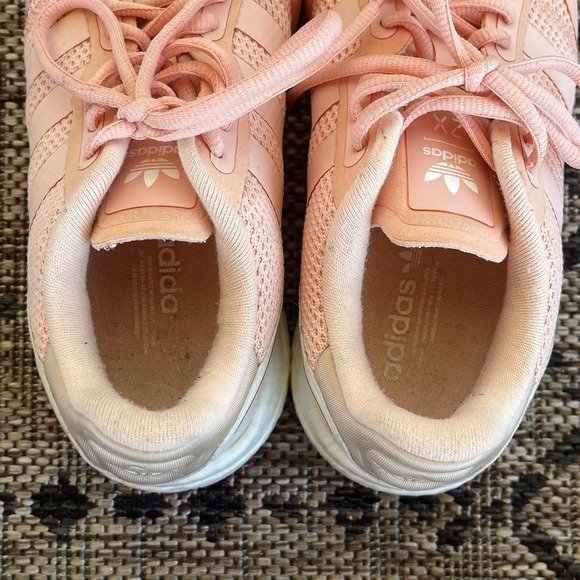 Adidas ZX 1K Boost Women's‎ Size 6 Peach Pink Hi‑Tail H6903R Running Shoes - Picture 10 of 11